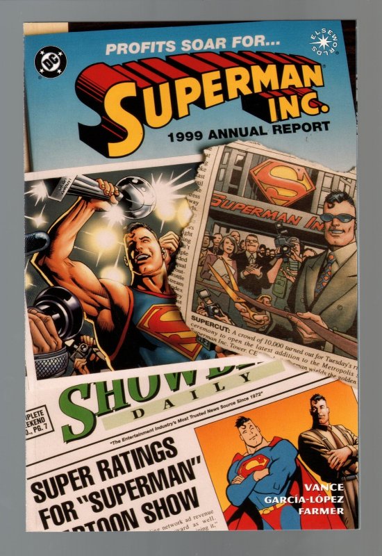 Superman, Inc.-1999 Annual Report-Steve Vance-TPB-trade, raw, ungraded comic book — front cover