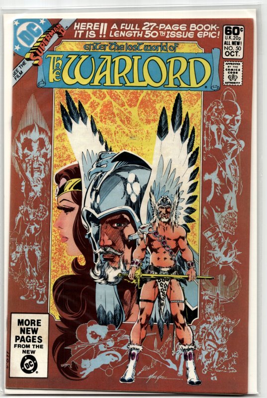 Warlord #50 (DC Comics, 1981), raw, ungraded comic book — front cover