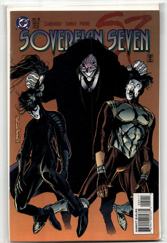 Sovereign Seven #5 (1995), raw, ungraded comic book — front cover