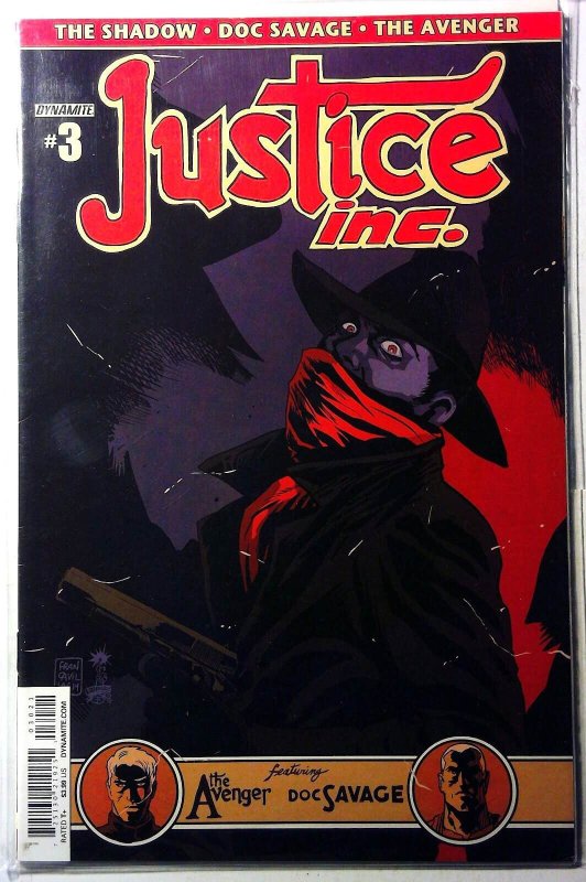 Justice Inc #3 (Dynamite Entertainment, 2014), raw, ungraded comic book — front cover