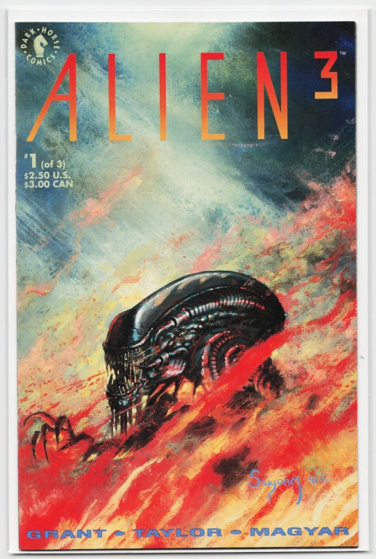 Alien³ #1 (1992), raw, ungraded comic book — front cover
