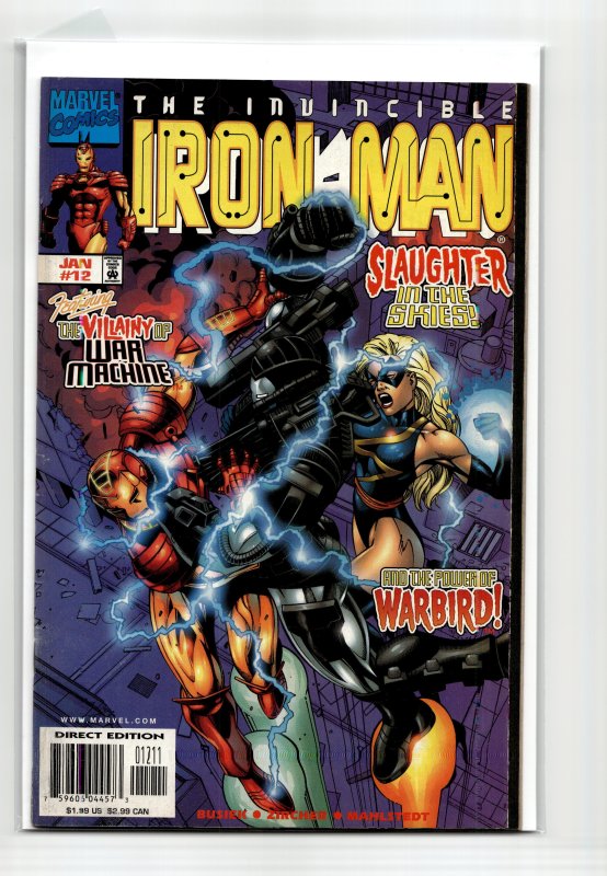Iron Man #12 (Marvel Comics, 1999), raw, ungraded comic book — front cover