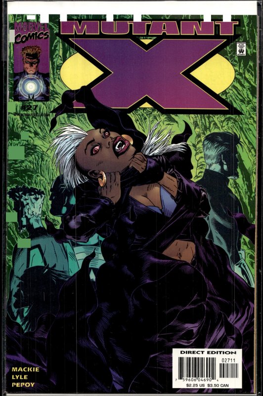 Mutant X #27 (Marvel Comics, 2001), raw, ungraded comic book — front cover