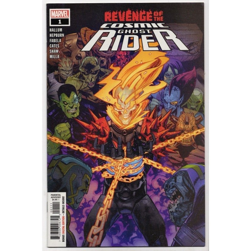 Revenge of the Cosmic Ghost Rider #1 (Marvel Comics, 2019), raw comic book in NM 9.4 condition — front cover