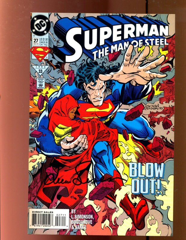Superman: Man of Steel #27 (DC Comics, 1993), raw comic book in 9.0 condition — front cover