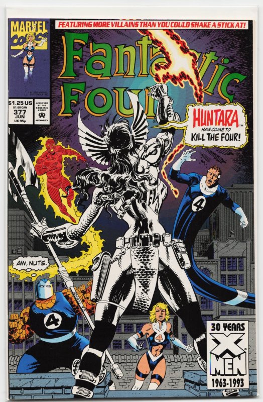 Fantastic Four #377 (Marvel Comics, 1993), raw, ungraded comic book — front cover