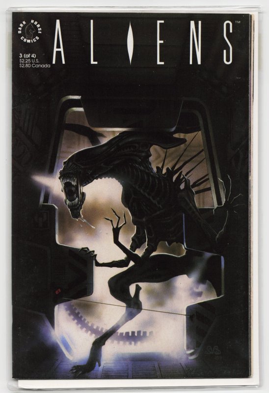 Aliens #3 (Dark Horse Comics, 1990), raw, ungraded comic book — front cover