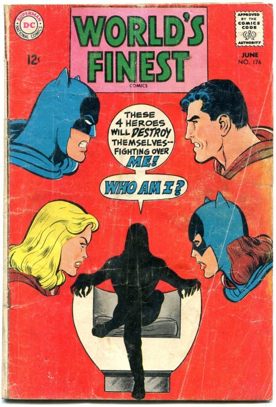 Worlds Finest #176 (DC Comics, 1968), raw, ungraded comic book — front cover