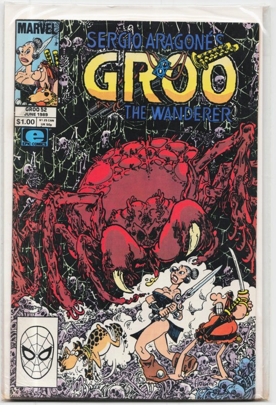 Groo the Wanderer #52 (Marvel Comics, 1989), raw, ungraded comic book — front cover