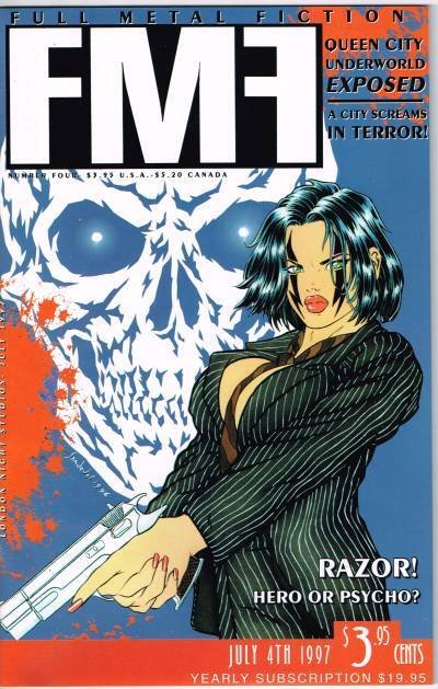 Full Metal Fiction #4 (1997), raw, ungraded comic book — front cover
