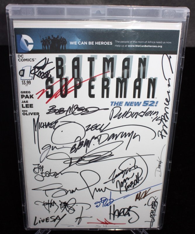 Batman/Superman #1 (DC Comics, 2013), raw, ungraded comic book — front cover