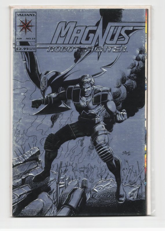 Magnus Robot Fighter #25 (Valiant Comics, 1993), raw, ungraded comic book — front cover