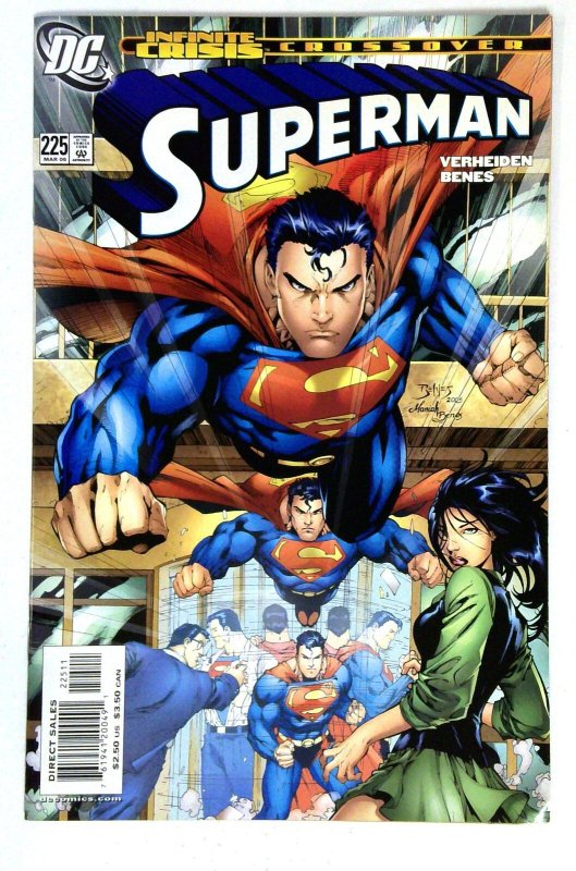Superman #225 (DC Comics, 2006), raw comic book in NM- condition — front cover