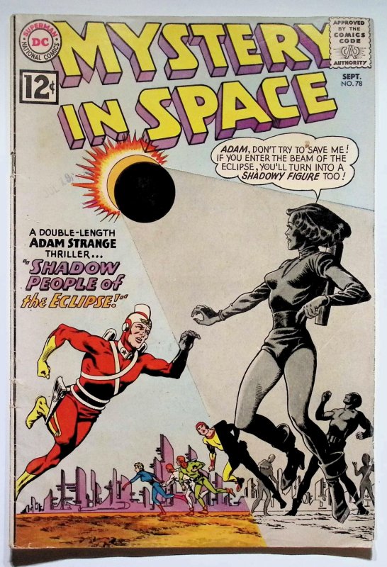 Mystery in Space #78 (DC Comics, 1962), raw, ungraded comic book — front cover