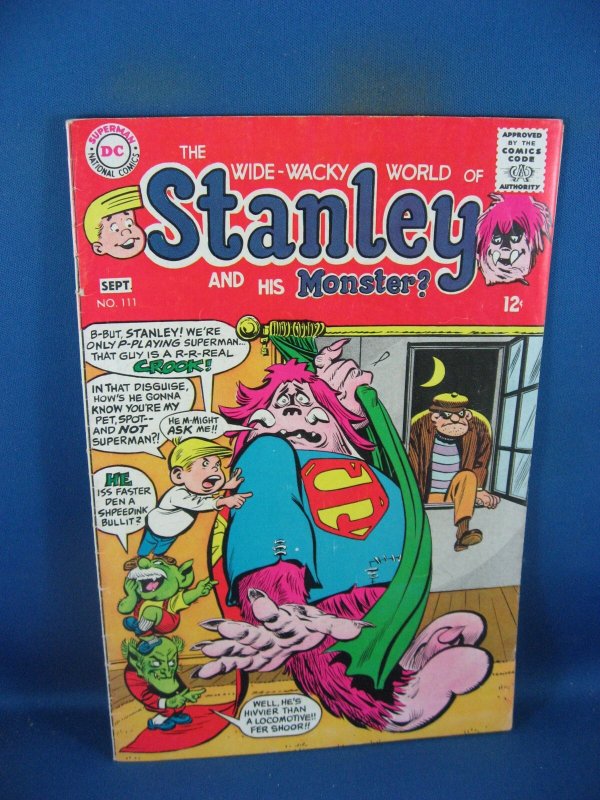 Stanley and His Monster #111 (DC Comics, 1968), raw comic book in VG condition — front cover