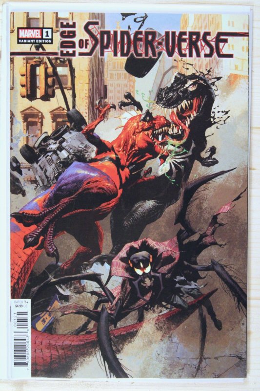 Edge of Spider-Verse #1 (Marvel Comics, 2023), raw comic book in NM+ 9.6 condition — front cover