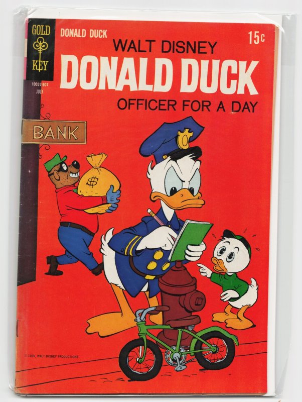 Donald Duck #126 (Gold Key, 1969), raw, ungraded comic book — front cover