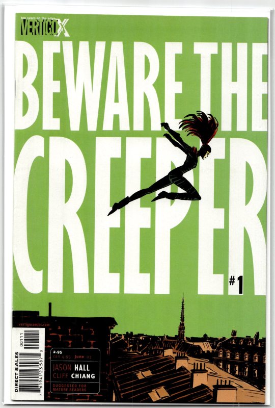 Beware the Creeper #1 (2003), raw, ungraded comic book — front cover