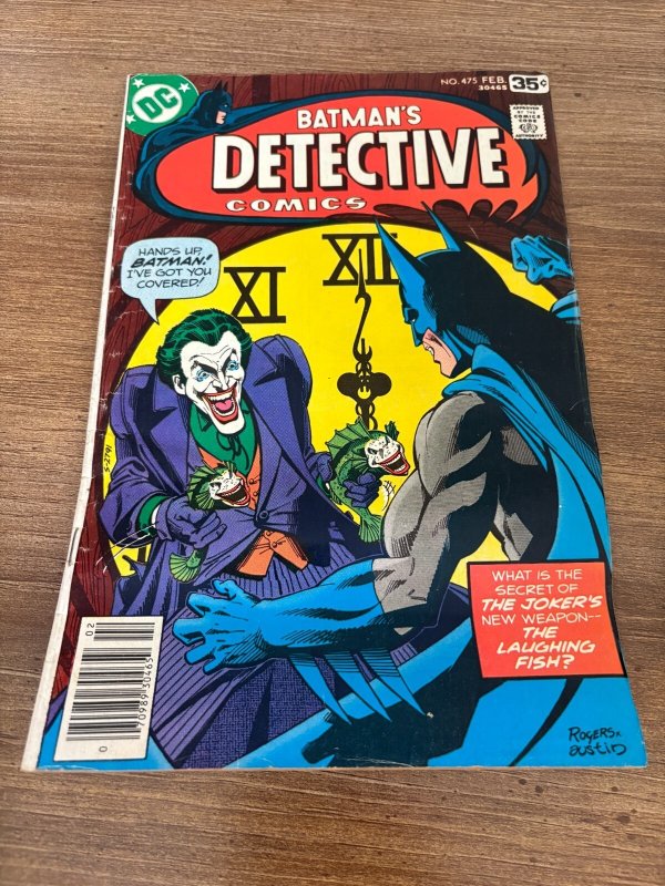 Detective Comics #475 (DC Comics, 1978), raw comic book in FN condition — front cover