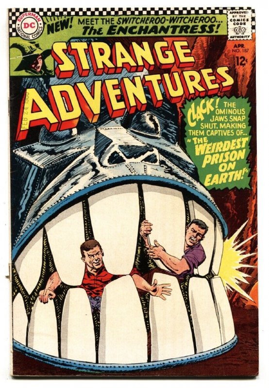 Strange Adventures #187 (DC Comics), raw, ungraded comic book — front cover