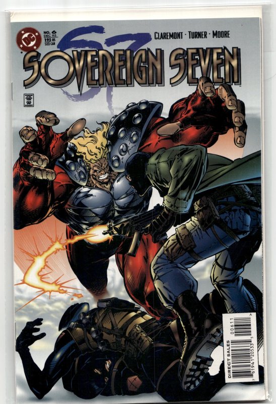 Sovereign Seven #6 (1995), raw, ungraded comic book — front cover