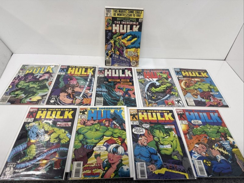 *Lot of 10* Incredible Hulk Marvel Comics Mixed Grades (Marvel Comics), raw, ungraded comic book — front cover