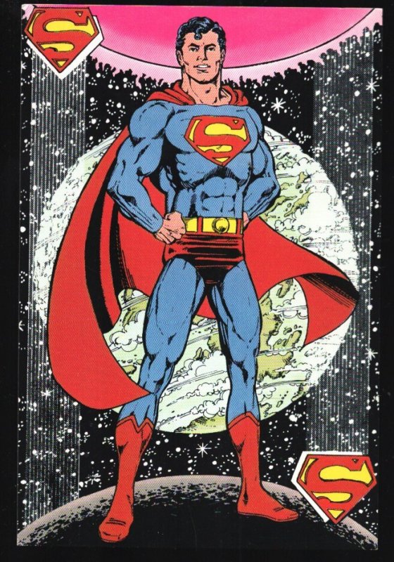Superman-DC Comics Post Card 1984-DC-Size is About 4 x 6-unused (DC Comics, 1984), raw, ungraded comic book — front cover