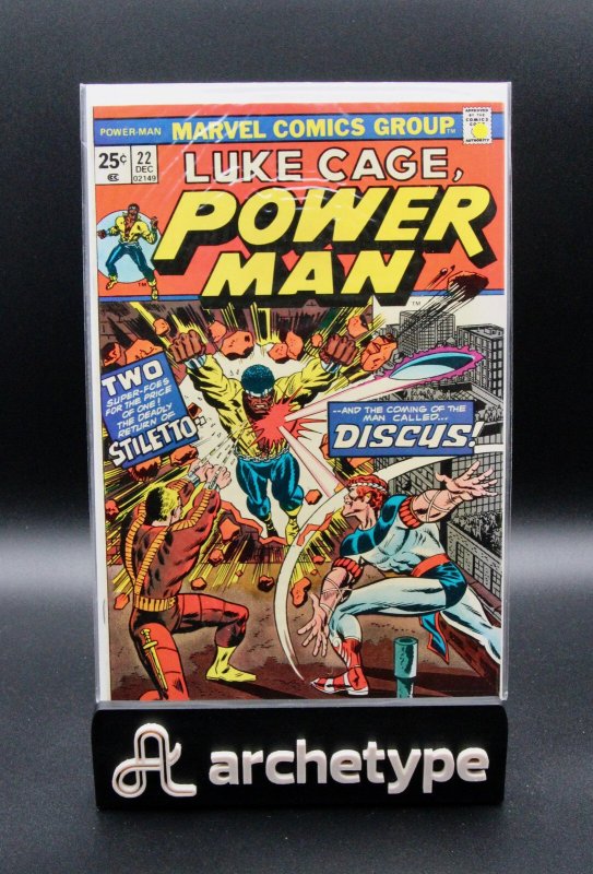Power Man #22 (Marvel Comics, 1974), raw, ungraded comic book — front cover
