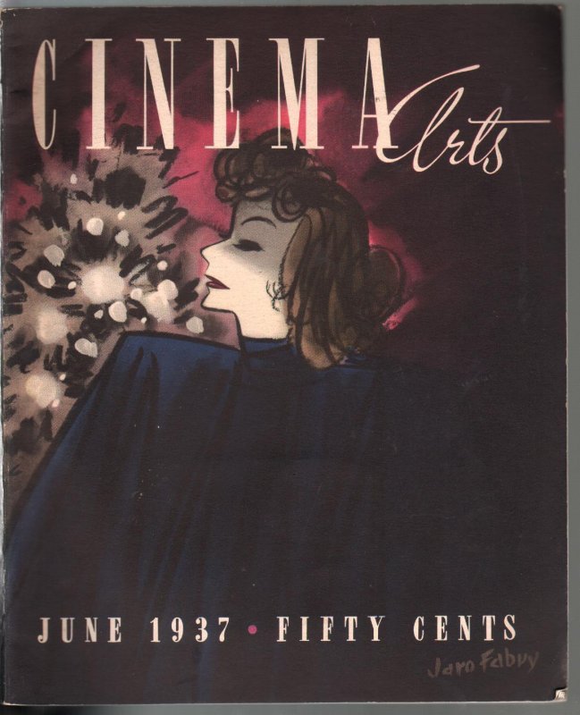 Cinema Arts 6/1937-Jaro Fabry-Greta Garbo-Deanna Durbin-Fred Astaire-FN/VF, raw comic book in FN/VF condition — front cover