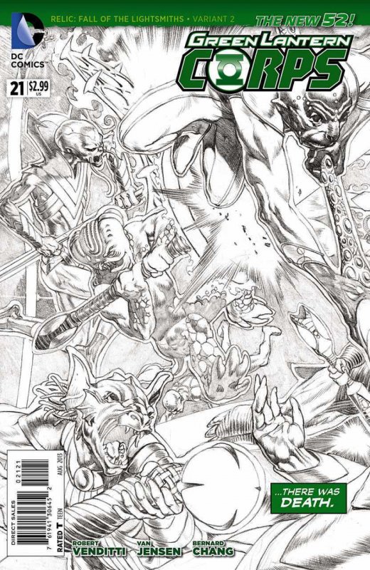 Green Lantern Corps #21 (DC Comics, 2011), raw comic book in VF condition — front cover