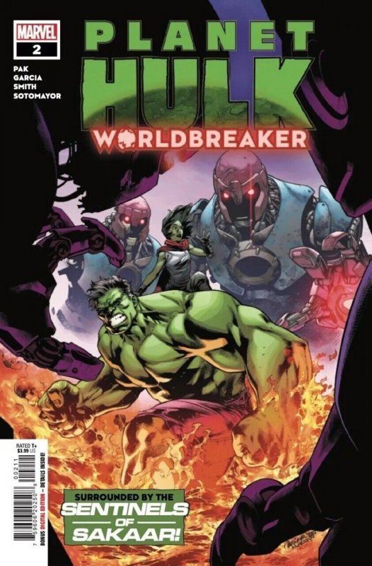 Planet Hulk Worldbreaker #2 (2022), raw comic book in NM condition — front cover