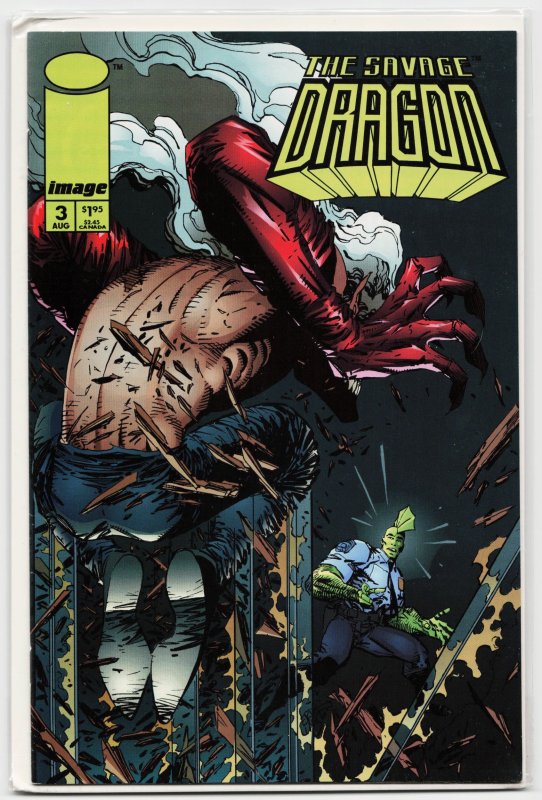 Savage Dragon #3 (Image Comics, 1993), raw, ungraded comic book — front cover