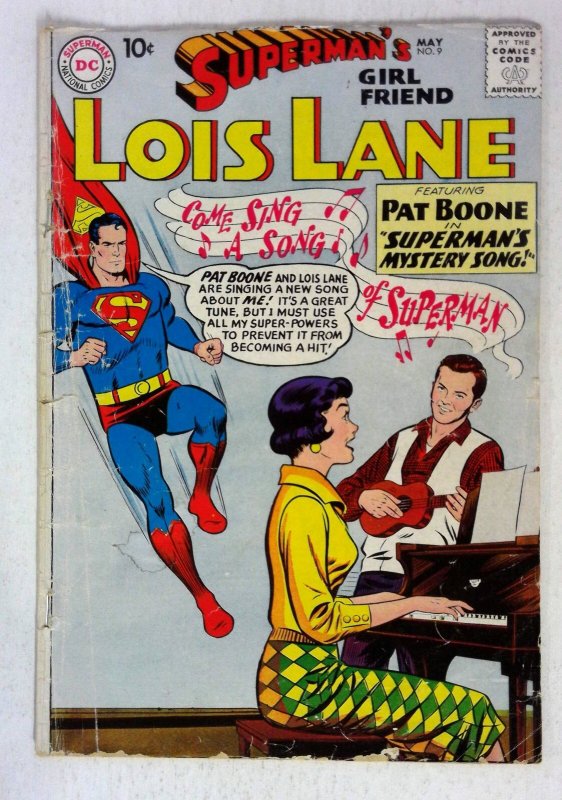 Superman's Girl Friend, Lois Lane #9 (DC Comics, 1959), raw, ungraded comic book — front cover