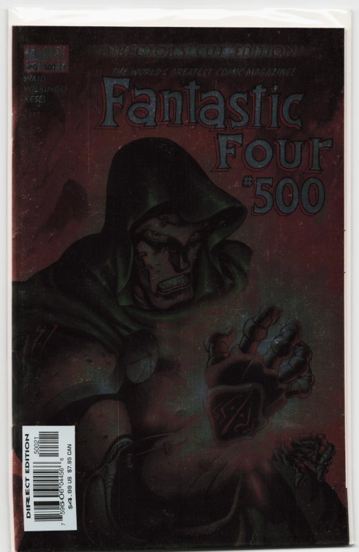 Fantastic Four #500 (Marvel Comics, 2003), raw, ungraded comic book — front cover