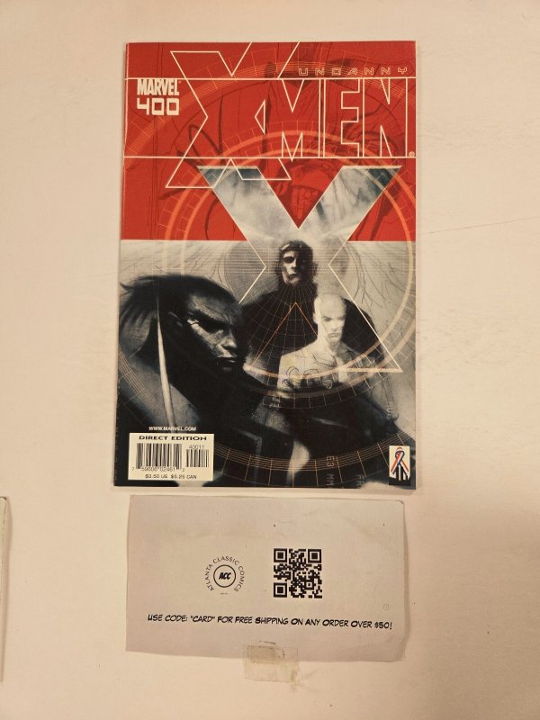 Uncanny X-Men #400 (Marvel Comics, 2001), raw comic book in NM condition — front cover