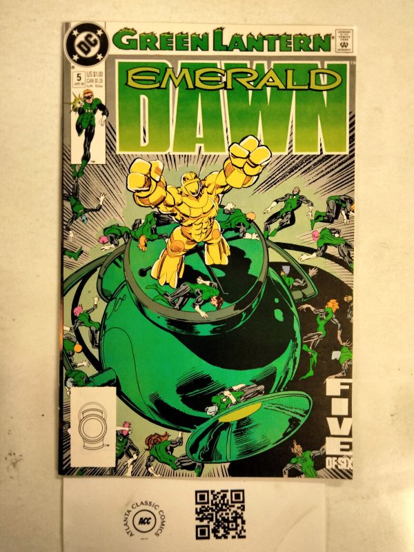 Green Lantern Emerald Dawn #5 (DC Comics, 1990), raw comic book in NM condition — front cover