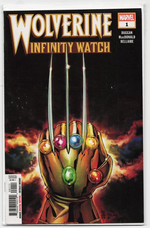 Wolverine: Infinity Watch #1 (2019), raw, ungraded comic book — front cover