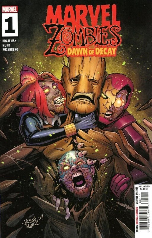 Marvel Zombies: Dawn of Decay #1 (Marvel Comics, 2024), raw comic book in NM condition — front cover