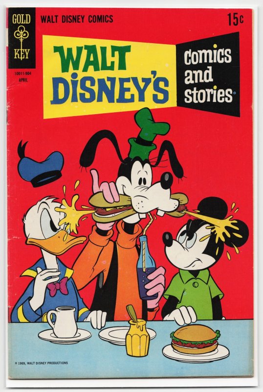 Walt Disney's Comics and Stories #343 (Gold Key, 1969), raw, ungraded comic book — front cover