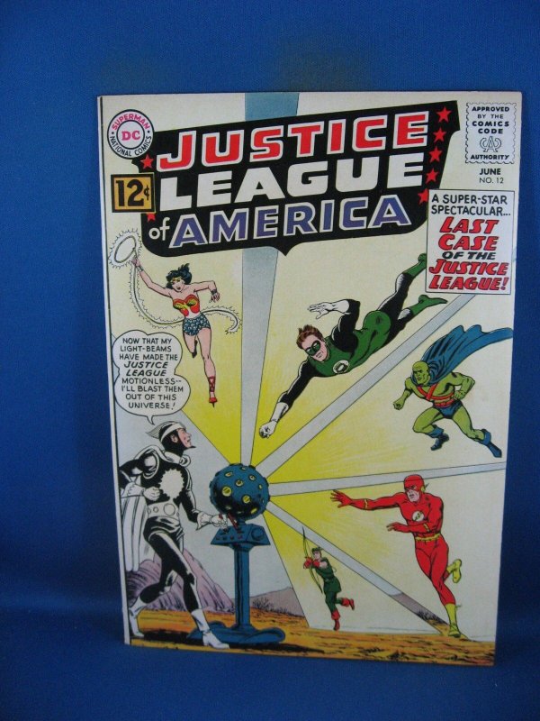 Justice League of America #12 (DC Comics, 1962), raw comic book in VF condition — front cover