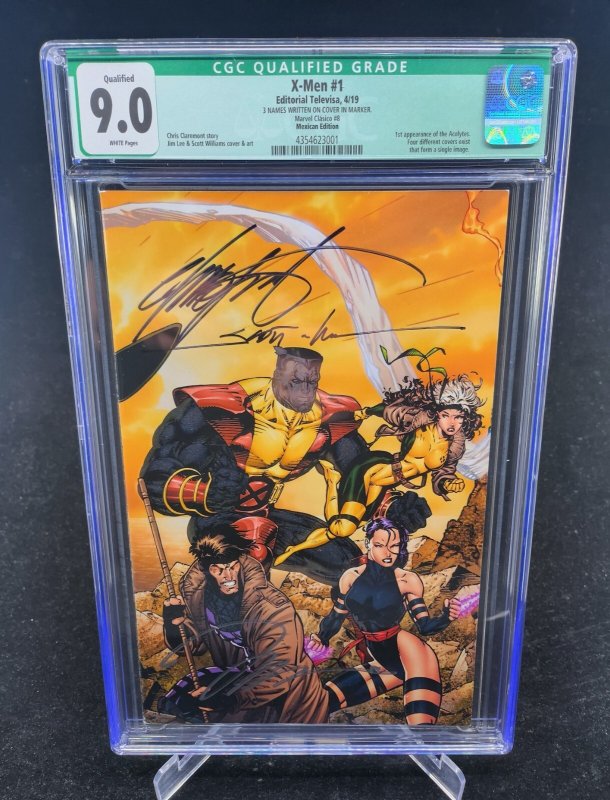 X-Men #1 (Marvel Comics, 2019), CGC 9.0 graded comic book — front cover in its holder