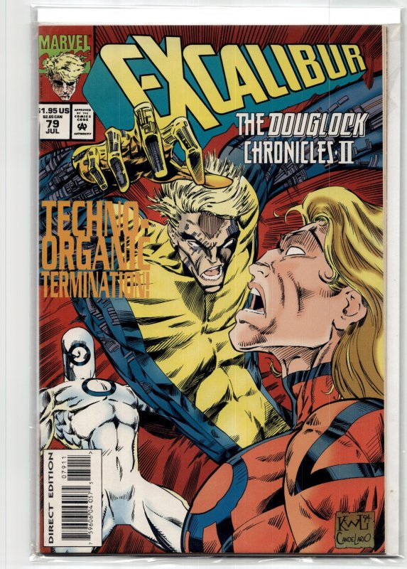 Excalibur #79 (Marvel Comics, 1994), raw, ungraded comic book — front cover