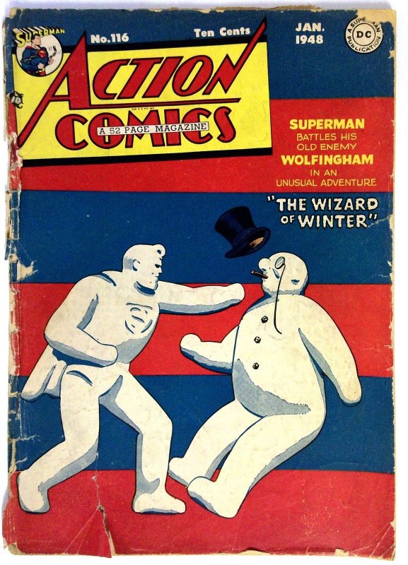 Action Comics #116 (DC Comics, 1948), raw comic book in FR condition — front cover