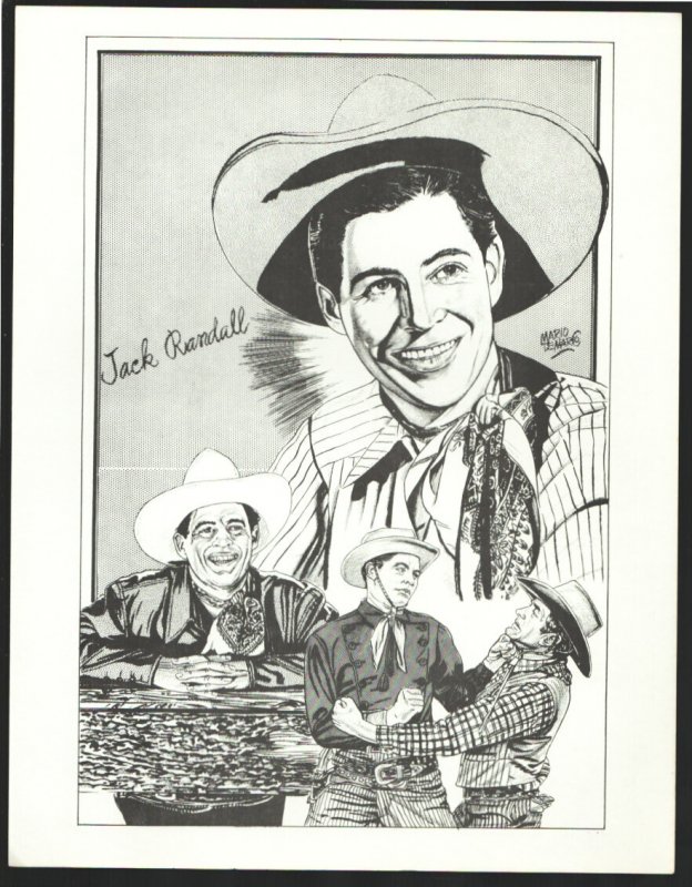 Jack Randall Real West Movie Hall of Fame Series Print 1960's-Size is About 8... (1960), raw, ungraded comic book — front cover