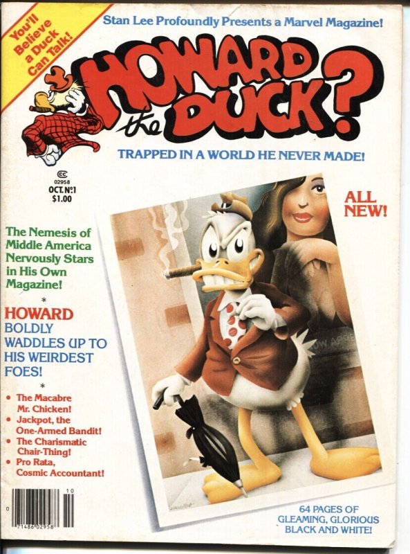 Howard the Duck the Magazine #1 (Marvel Comics, 1979), raw, ungraded comic book — front cover