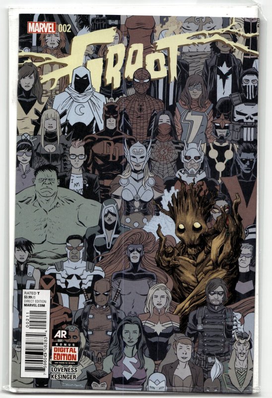 Groot #2 (Marvel Comics, 2015), raw, ungraded comic book — front cover