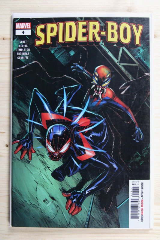 Spider-Boy #4 (Marvel Comics, 2024), raw comic book in NM+ 9.6 condition — front cover