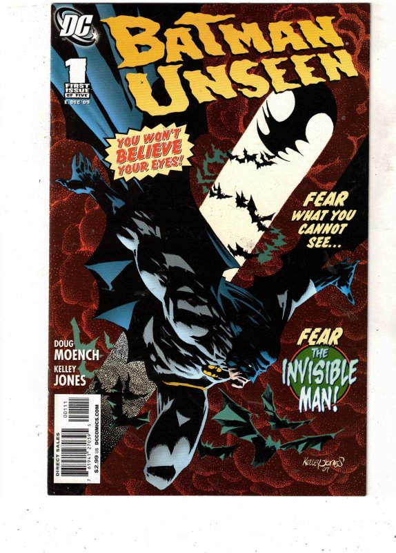 Batman Unseen #1 (2009), raw comic book in NM- condition — front cover