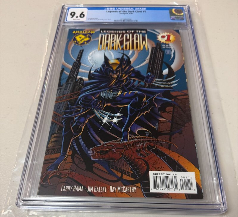 Legends of the Dark Claw #1, CGC 9.6 graded comic book, Universal Blue label — front cover in its holder