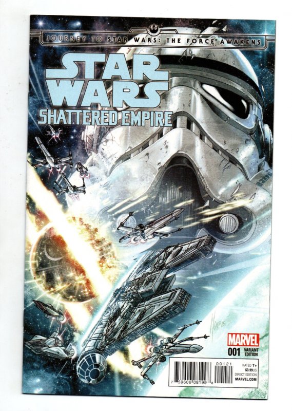 Star Wars: Shattered Empire #1 (Marvel Comics, 2015), raw comic book in NM condition — front cover